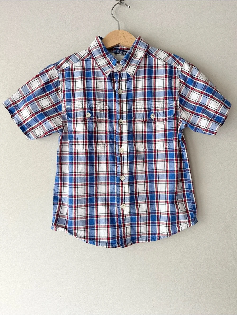 OshKosh B’gosh Plaid Button Down Short Sleeve Shirt